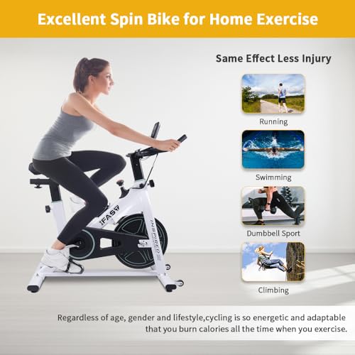 Stationary Exercise Bike for Home Cardio Training with LCD Monitor Z342898