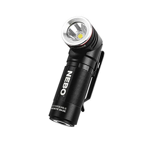 1000 Lumen USB Rechargeable Aluminum Flashlight with Rotating Head and Magnetic Base W311512