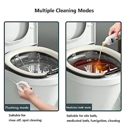 Foldable Sitz Bath Tub for Toilet Seat Postpartum Care G4503