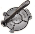 Vivicreate 8 Inch Cast Iron Tortilla Press Tortilla Maker Flour Tortilla Rotis Press Pataconera Seasoned with Flaxeed Oil Black