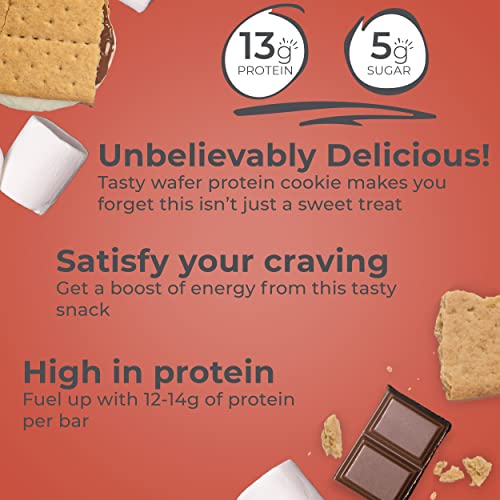 Protein Wafer Bars, S'Mores, 1.4 oz (12 Count) J241610