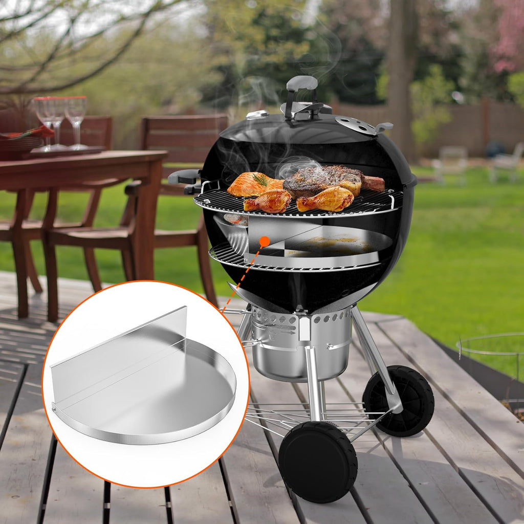 Stainless Steel Detachable Grill Drip Pan for 22" Kettle Grills L653414