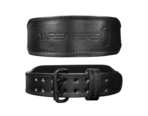 7MM Leather Weight Lifting Belt with Adjustable Buckle for Lower Back Support A9218