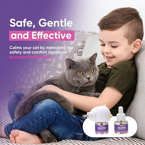 Cat Calming Pheromone Diffuser Refill for Anxiety Relief Z27203