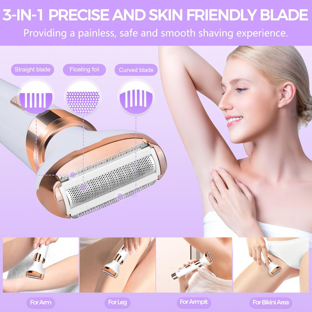 Rechargeable 4-in-1 Electric Razor for Women V761