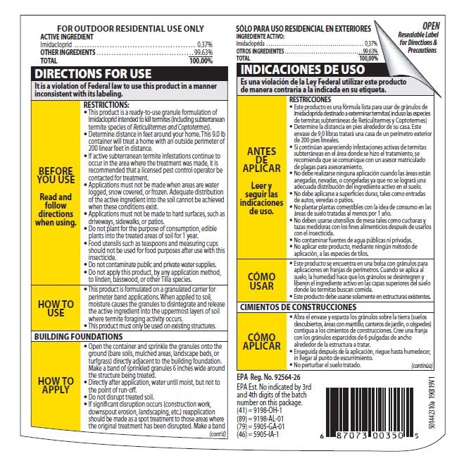 Termite Killer Granules for Insects, 9 lb U356