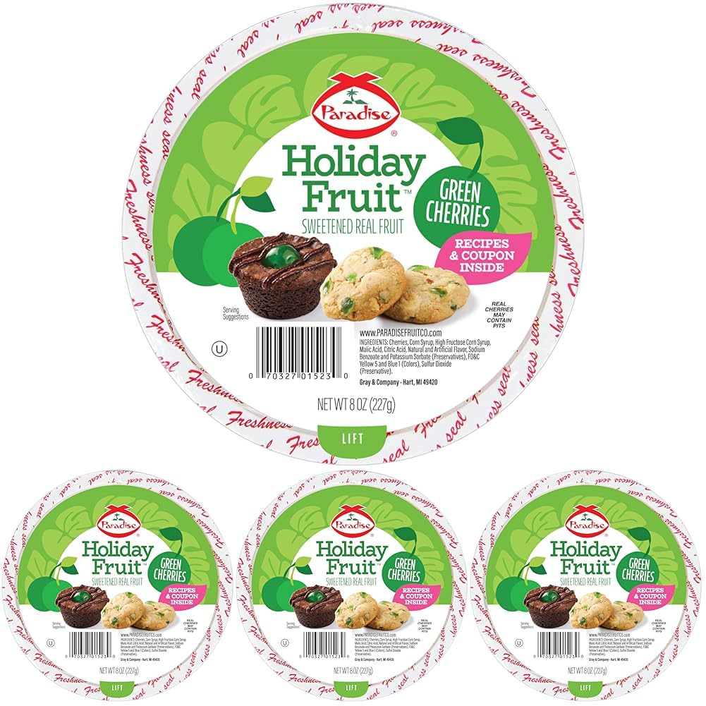 Paradise Green Cherries (Pack of 4)