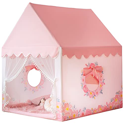 Kids Play Tent Large Playhouse Castle with Padded Mat U7064