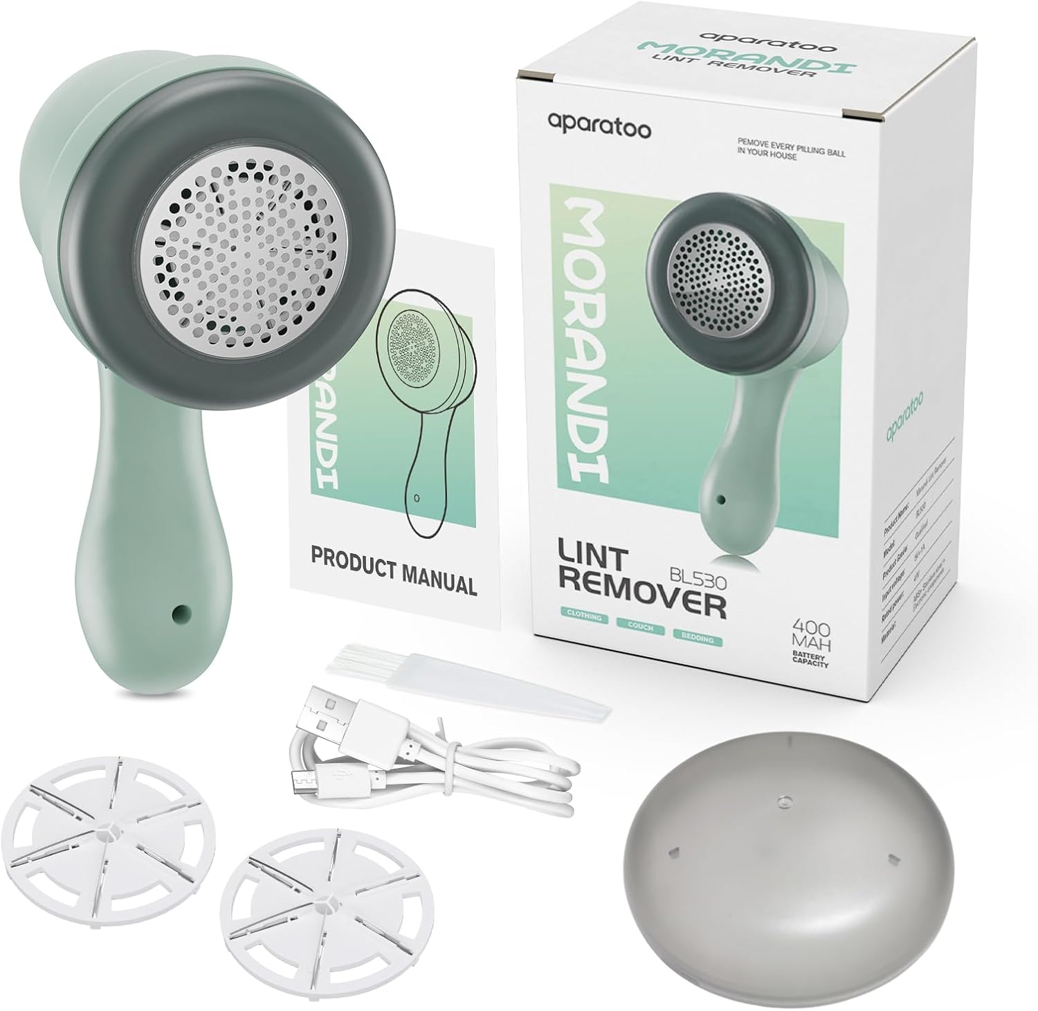 Fabric Shaver, USB Powered Lint Remover with Stainless Steel Blades F974563