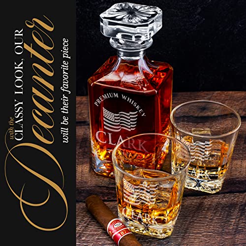 Personalized 3-Piece Whiskey Decanter Set with Glasses R877951