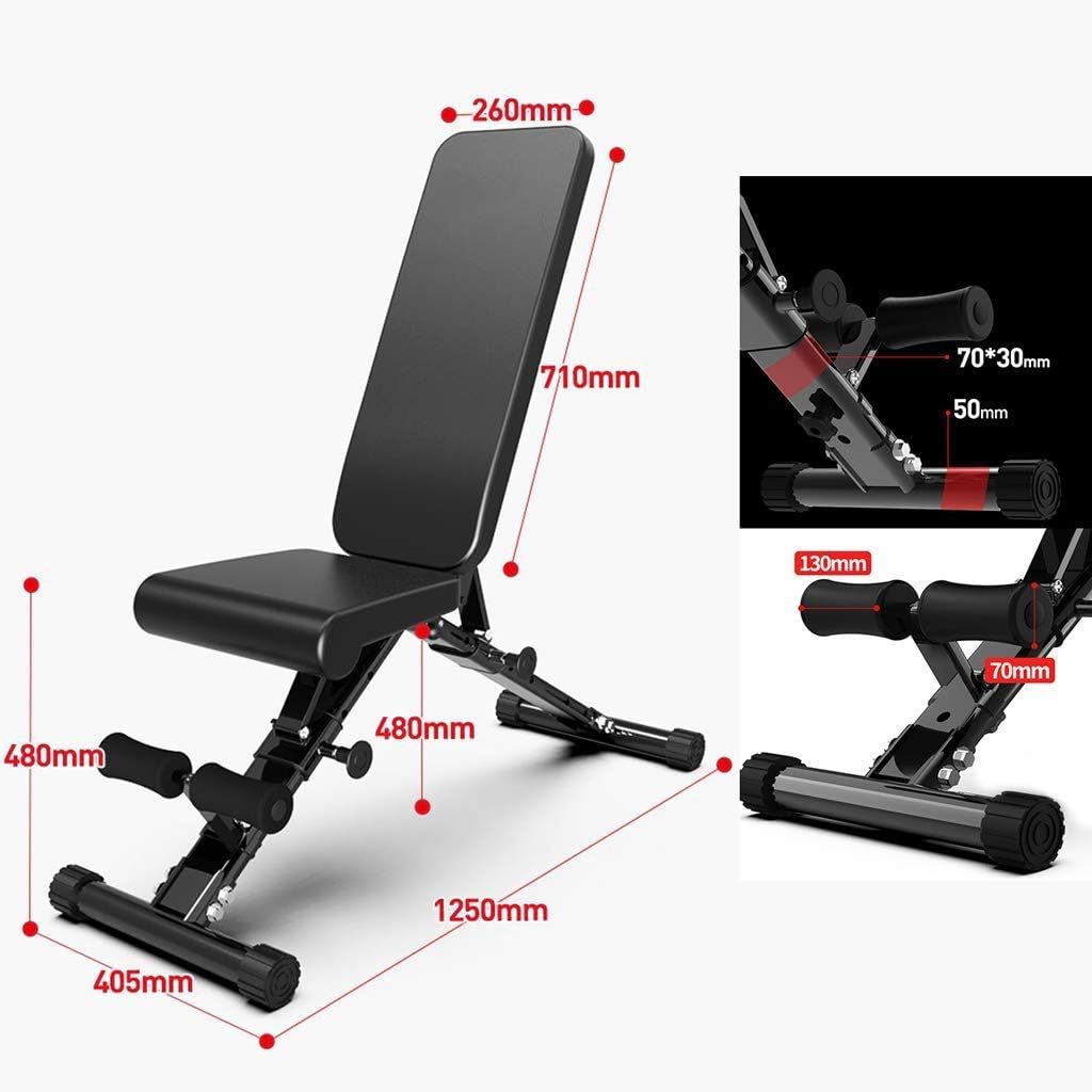 Adjustable Weight Bench for Full Body Workout, Foldable Flat/Incline/Decline S9044