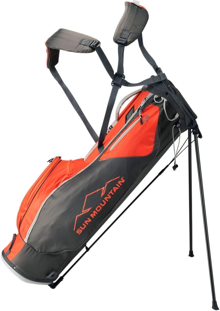Sun Mountain 2022 2.5+ Stand Bag Charcoal/Orange