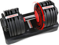 All in One Adjustable Dumbbells, Tahoe Trails Dumbbell Set from 5.5-55 lbs, Adjustable Weights by Turning Handle, 15 in 1 Dumbbells for Home Gym Exercise and Fitness Full Body Workout Fitness