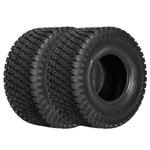 WEIZE 20x10.00-8 Lawn Mower Tire, 20x10-8 Tractor Turf Tire, 20x10x8 NHS Tires, 4 PR Tubeless, 1200lbs Capacity, Set of 2
