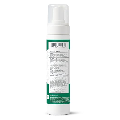 No-Rinse Foam Cleanser for Sensitive Skin, Vanilla Scent, 8 fl oz N56027