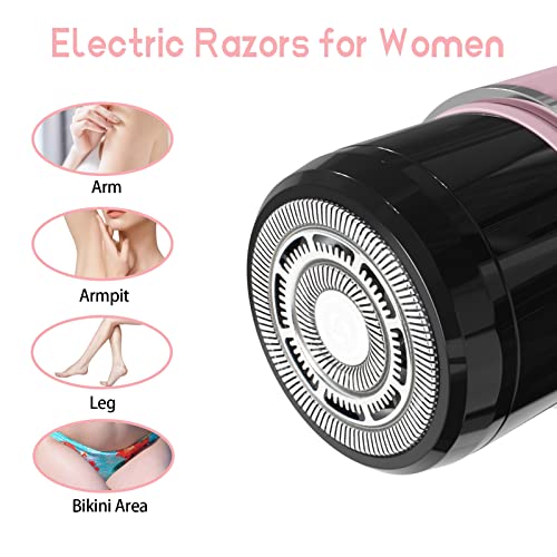 Rechargeable Electric Razor for Women, Waterproof Facial Hair Removal K59319