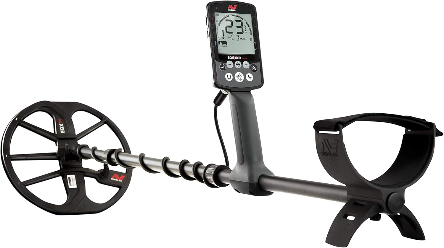 Metal Detector with Double-D Search Coil and Pinpointer X486