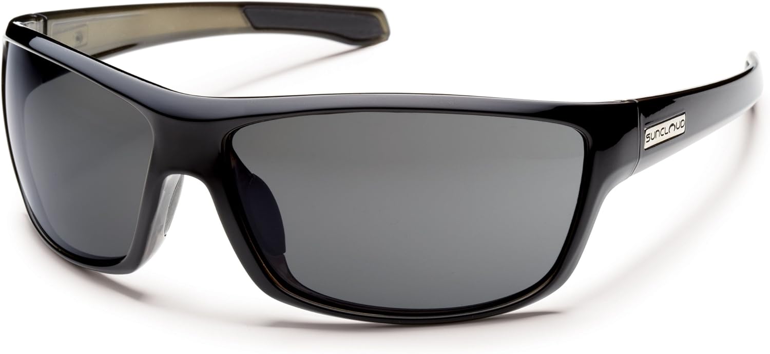 Suncloud Conductor Polarized Sunglasses, Black Backpaint Frame, Gray Lens
