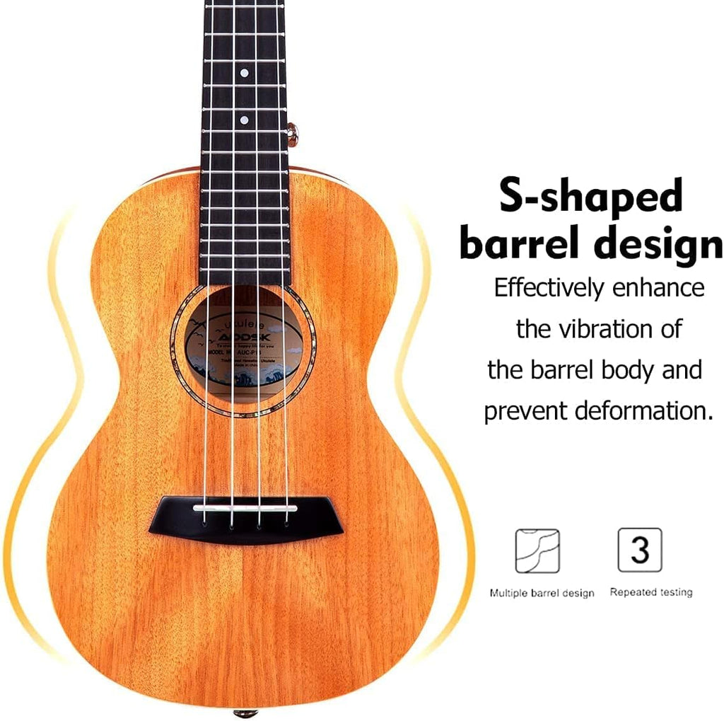 23 Inch Mahogany Concert Ukulele Starter Kit with Stand H893