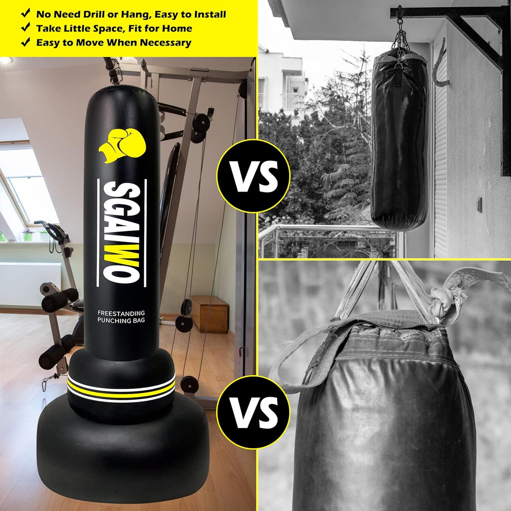 Freestanding Heavy Punching Bag with Stand for Adults MMA Training I167090