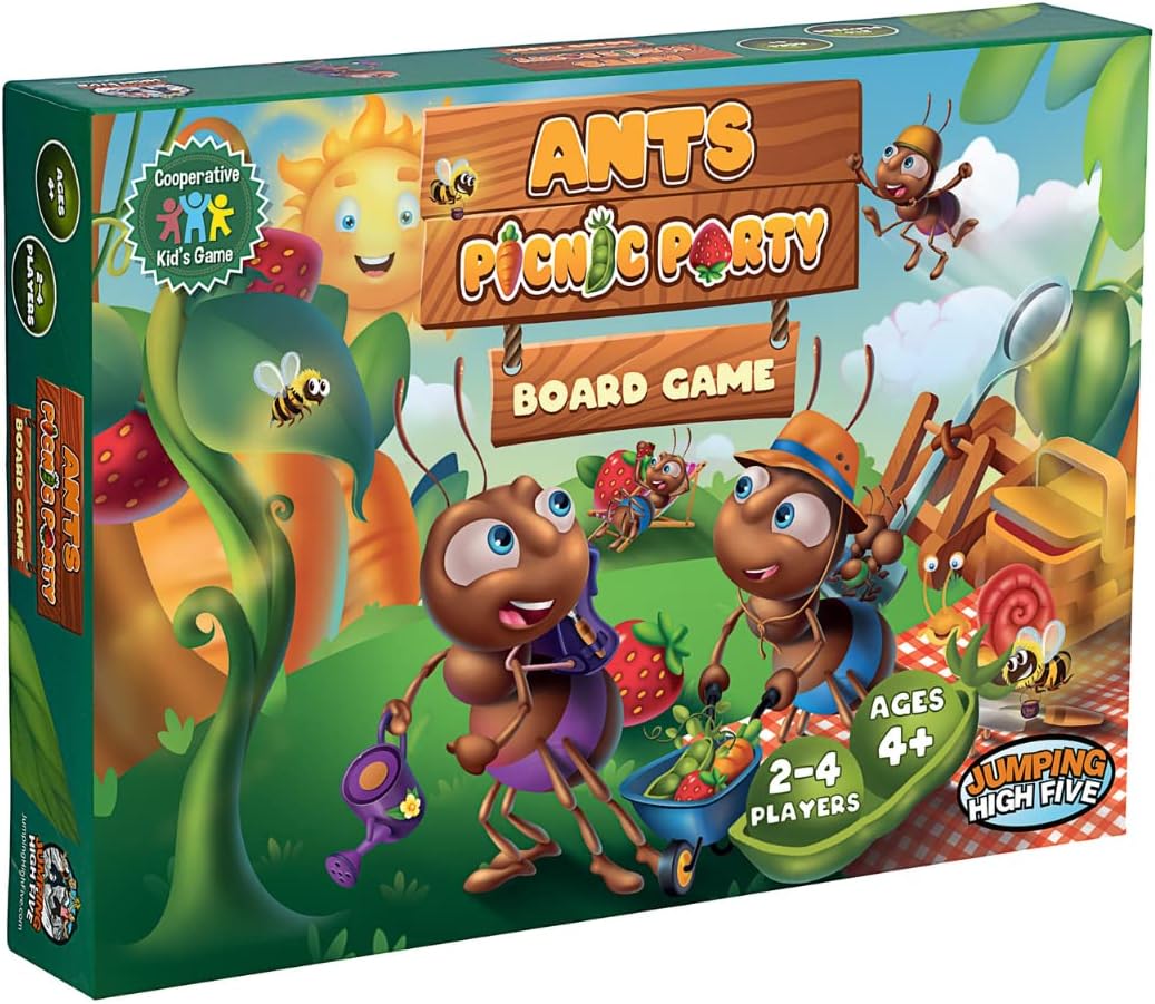 Ants Picnic Party Board Game! Childrens Cooperative Garden Bug Picnic Game for Kids Ages 4 and Up, Learn New Skills Through Play, Perfect for Family Game Night