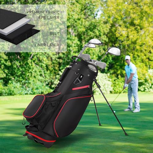 Golf Stand Bag for Men Navy 14 Way Divider Lightweight V146271