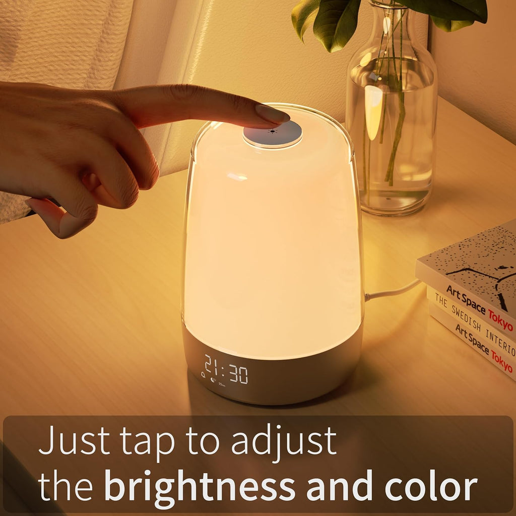 Sunrise Alarm Clock with Dimmable Touch Light and 6 RGB Colors S896051