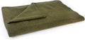 MediTac Olive Drab Green Warm Wool Fire Retardant Blanket, 66" x 90" (80% Wool) - US Military Style