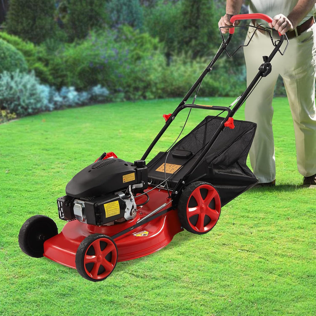 Self-Propelled Gas Lawn Mower, 8 Adjustable Heights H5415