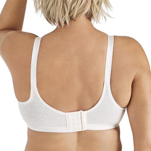 Women's Double Support Wireless Lace Bra with Stay-in-Place Straps Z892