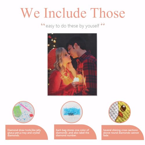 Custom Diamond Painting Kit for Adults, Personalized Photo, Home Wall Decor P575628
