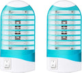 Indoor Bug Zapper for Home Mosquito Killer Trap Zapper, Electric Gnat Fly Trap Zapper for House Plug in Bug Killer Light Lamp Eliminates Flying Pests 2 Pack