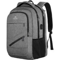 MATEIN 18 Inch Laptop Backpack, Extra Large Travel Backpack with Luggage Strap and Laptop Compartment for Women Men, TSA Approved Carry On Waterproof Laptop Bag, Grey