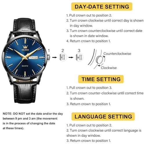 Men's Casual Leather Strap Watch Waterproof Luminous Analog F66331