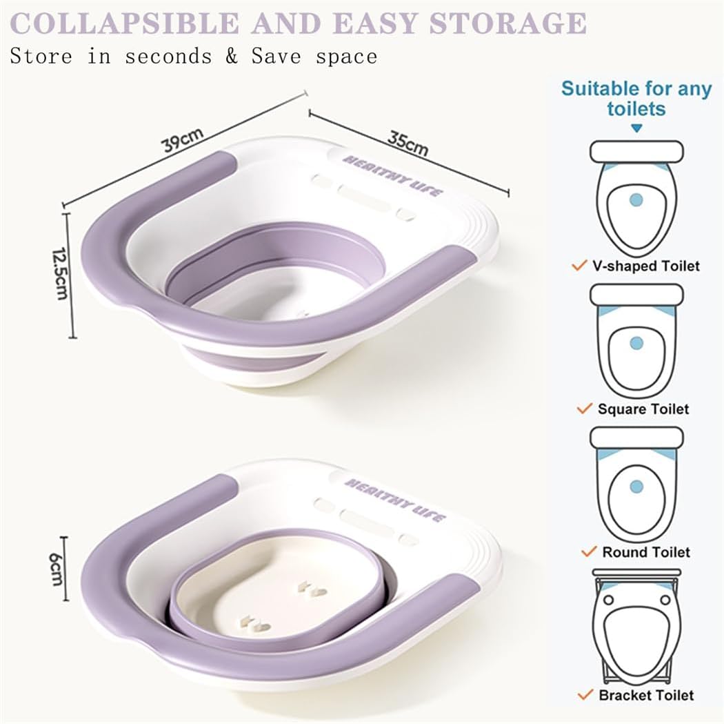 Foldable Sitz Bath Basin for Toilet W5912