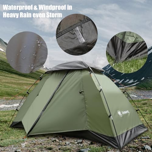 Ultralight 1-2 Person Backpacking Tent, Waterproof Easy Setup V36478