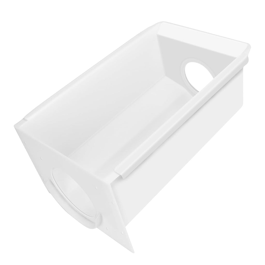 W10850492 Refrigerator Ice Bucket Container, White ABS Plastic, Compatible with Whirlpool Amana Kenmore Maytag Refrigerator Replacement Fits W10138193 W10670844 AP5989704 PS11731153