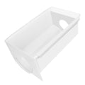 W10850492 Refrigerator Ice Bucket Container, White ABS Plastic, Compatible with Whirlpool Amana Kenmore Maytag Refrigerator Replacement Fits W10138193 W10670844 AP5989704 PS11731153