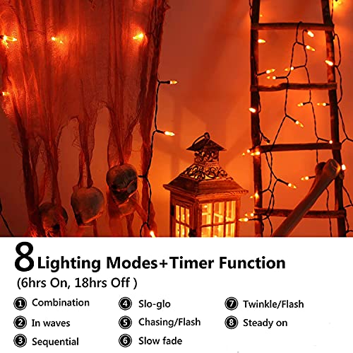 Battery Operated Christmas String Lights 33ft 100LED Waterproof Q22956