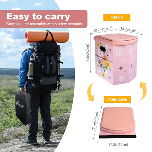 Portable Folding Toilet for Adults Camping Car Boat Hiking X9415
