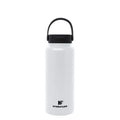 Hydraflow Hybrid - Triple Wall Vacuum Insulated Water Bottle with Wide Mouth Lid (25oz, Powder Navy) Stainless Steel Metal Thermos, Reusable Leak Proof BPA-FREE for Sports and Travel