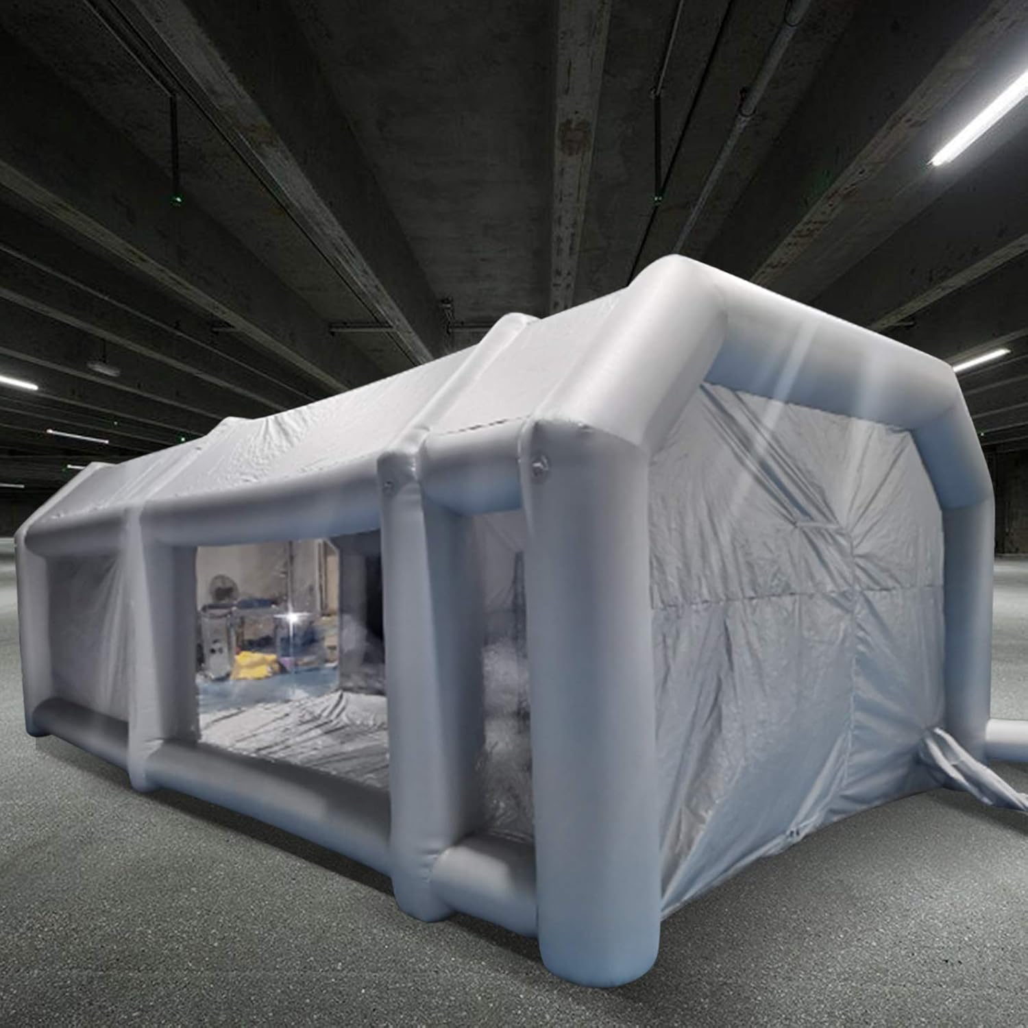 Portable Inflatable Paint Booth, 26x13x10Ft, Car Spray Tent with Air Filter System W67407