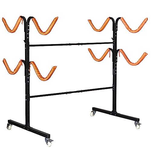 Freestanding Kayak Storage Rack 2 Kayaks/4 Kayaks, Kayak Racks for Outdoor Storage, Kayak Stand Heavy Duty Storage for Kayaks, Canoes, SUP and Surfboards