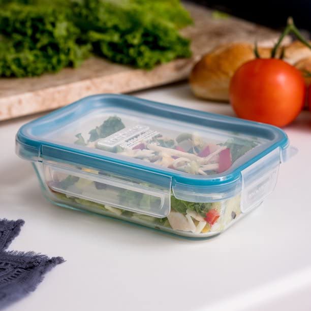 2-Cup Rectangle Glass Food Storage Containers, Pack of 2 E7781