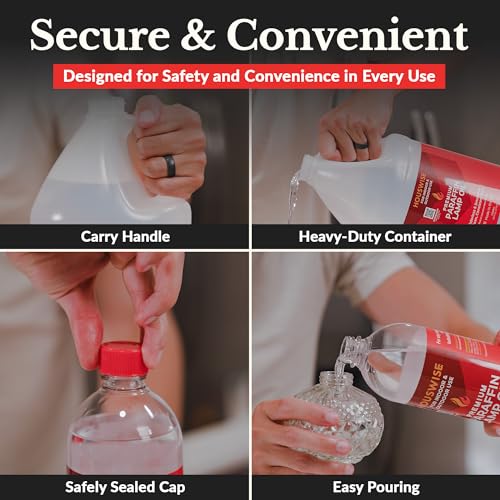 Liquid Paraffin Lamp Oil for Indoor Use, 1 Quart T51498
