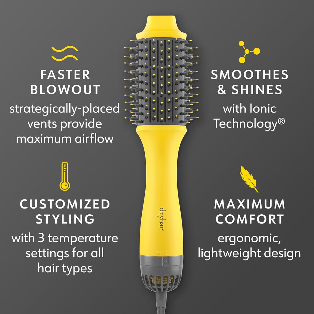 Oval Blow Dryer Brush for Long Hair, Lightweight with 3 Heat Settings N215