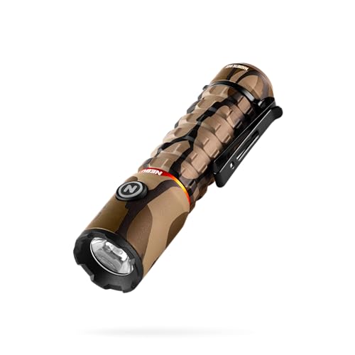 NEBO Redline Torchy 2K, 2000 Lumen Pocket, Rechargeable LED, Water & Impact Resistant Flashlight for EDC with Smart Power Control, Power Memory Recall, Removable Clip for Camping, Hunting, Hiking