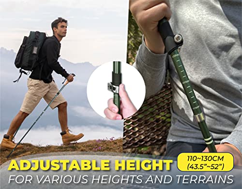 Collapsible Trekking Pole - Lightweight Walking Stick for Hiking K23041