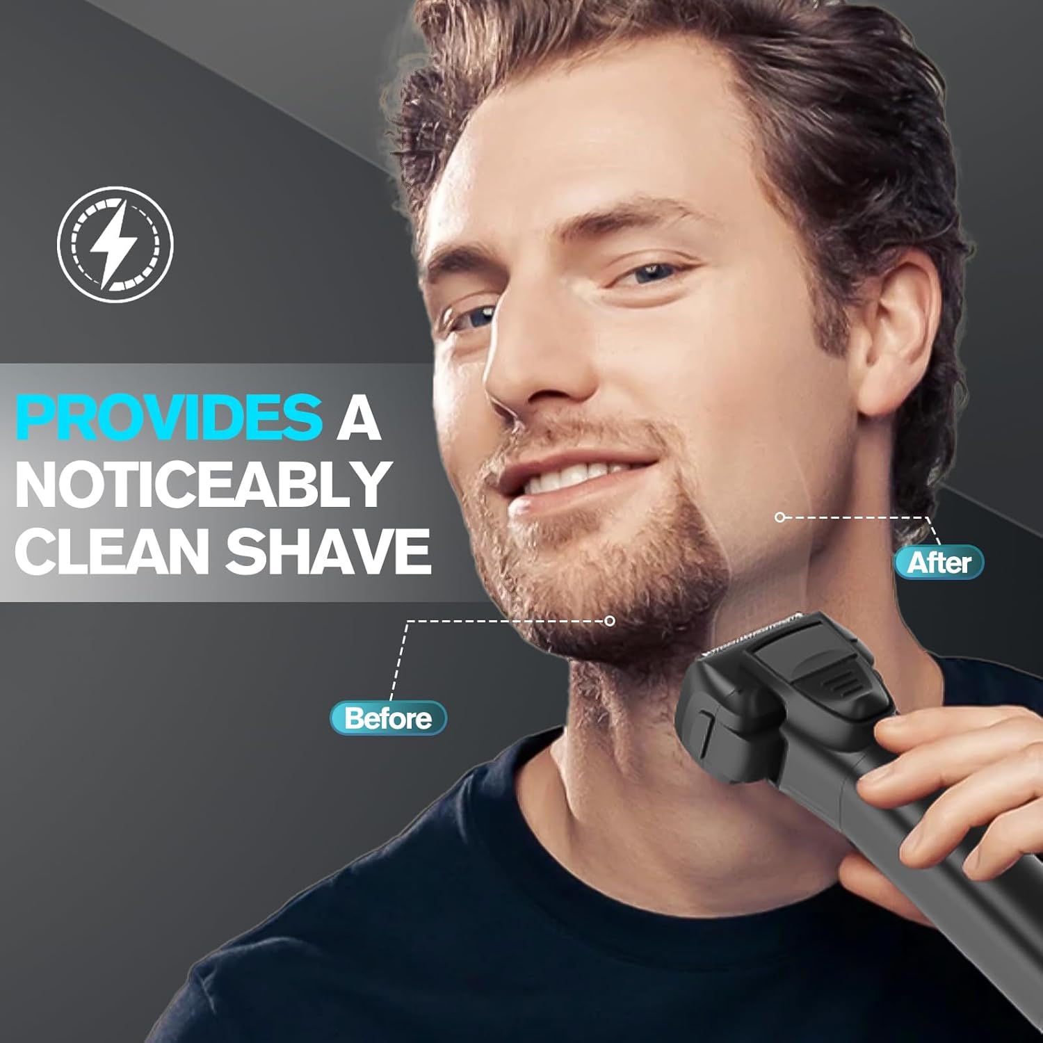 Electric Razor for Men, 5-Blade Cordless Rechargeable Foil Shaver D8937