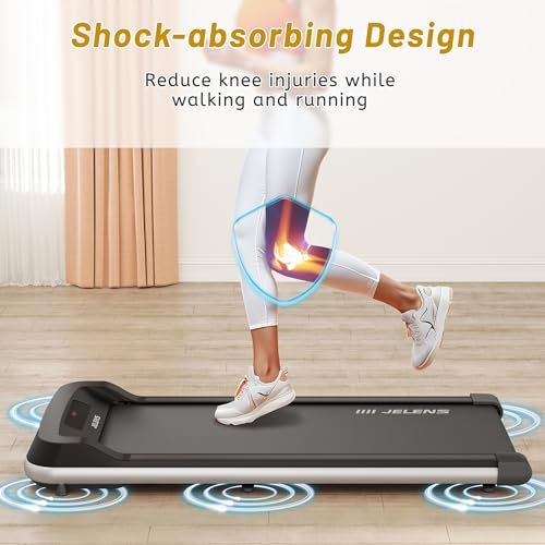 Walking Pad 2 in 1 Treadmill for Walking and Jogging, Under Desk with Remote Control W479